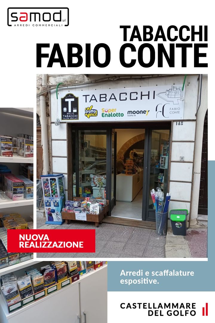 A Castellammare del Golfo un nuovo tabacchi vede la luce: Tabacchi Fabio Conte, sito in Corso Garibaldi.