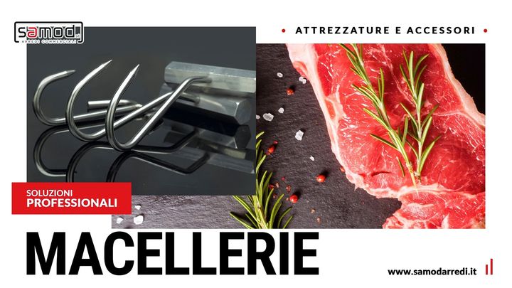 Per quanto esteticamente diverse, ciascuna #macelleria necessita di attrezzature e accessori fondamentali per svolgere la propria attività.